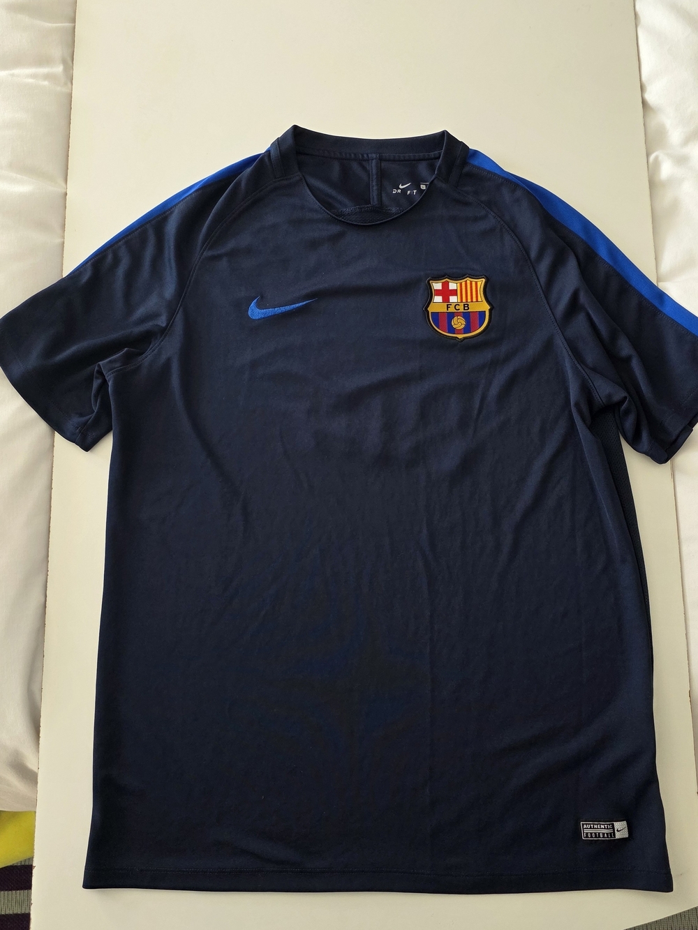 ​Nike FC Barcelona Dri-FIT Training Shirt Jersey Navy Blue Men's Size L